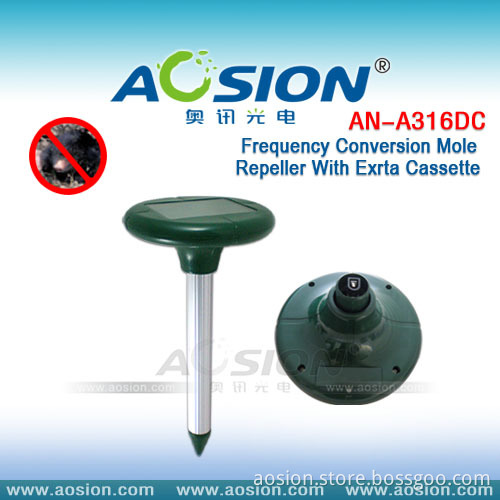 Solar Sonic Mole Repeller with Battery Case (AN-A316DC)